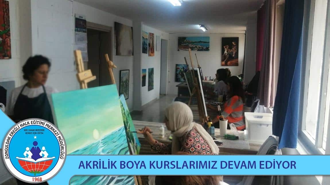 AKRİLİK BOYA KURSLARIMIZ DEVAM EDİYOR