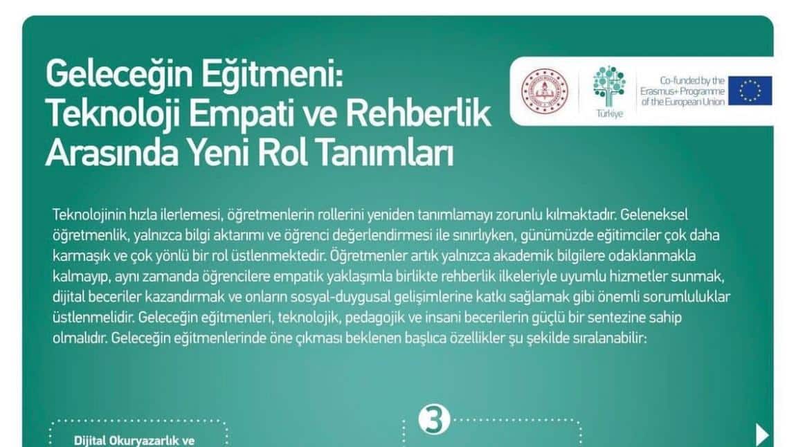 Geleceğin Eğitmeni: Teknoloji, Empati ve Rehberlik Arasında Yeni Rol Tanımları